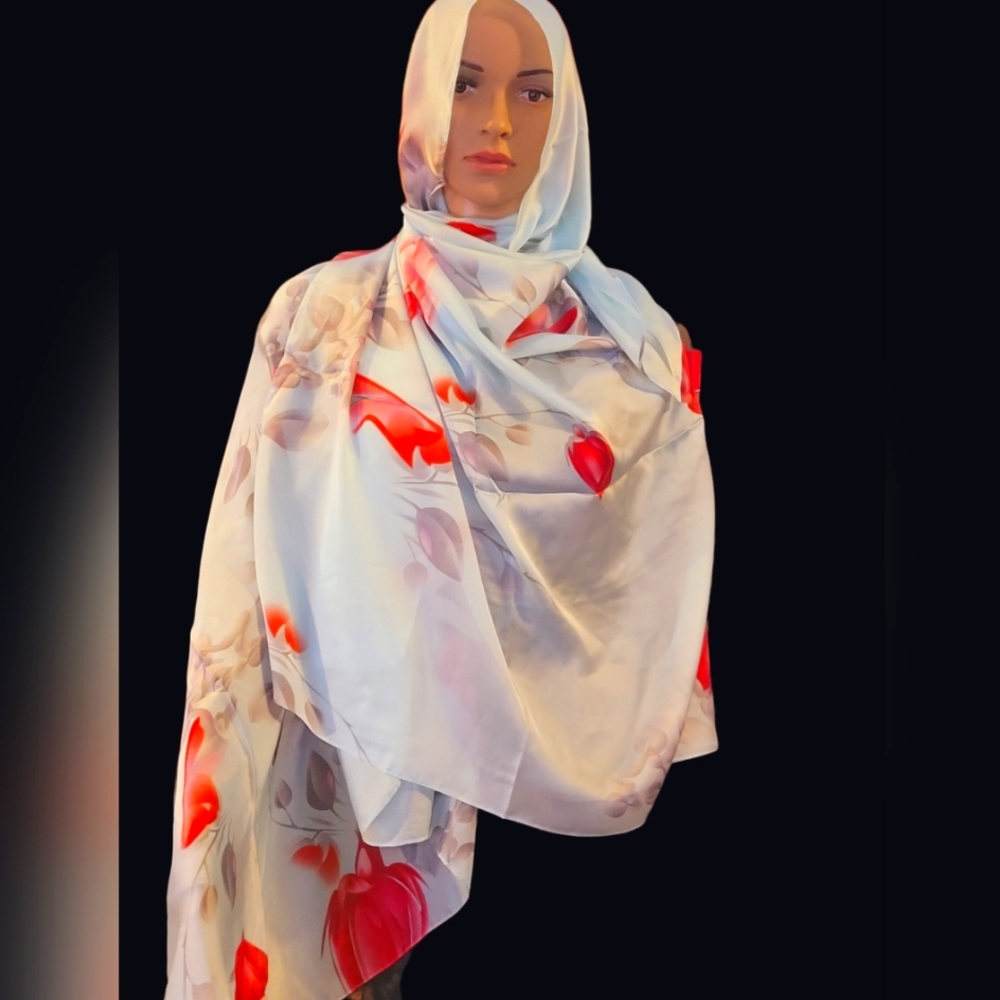 Elegant Floral Women's Scarf
